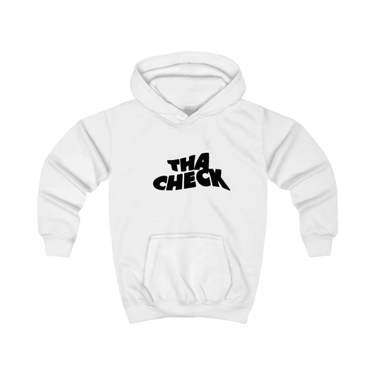Trendy Kids Hoodie with 'THA CHECK' Design - Stylish Comfort for Youth