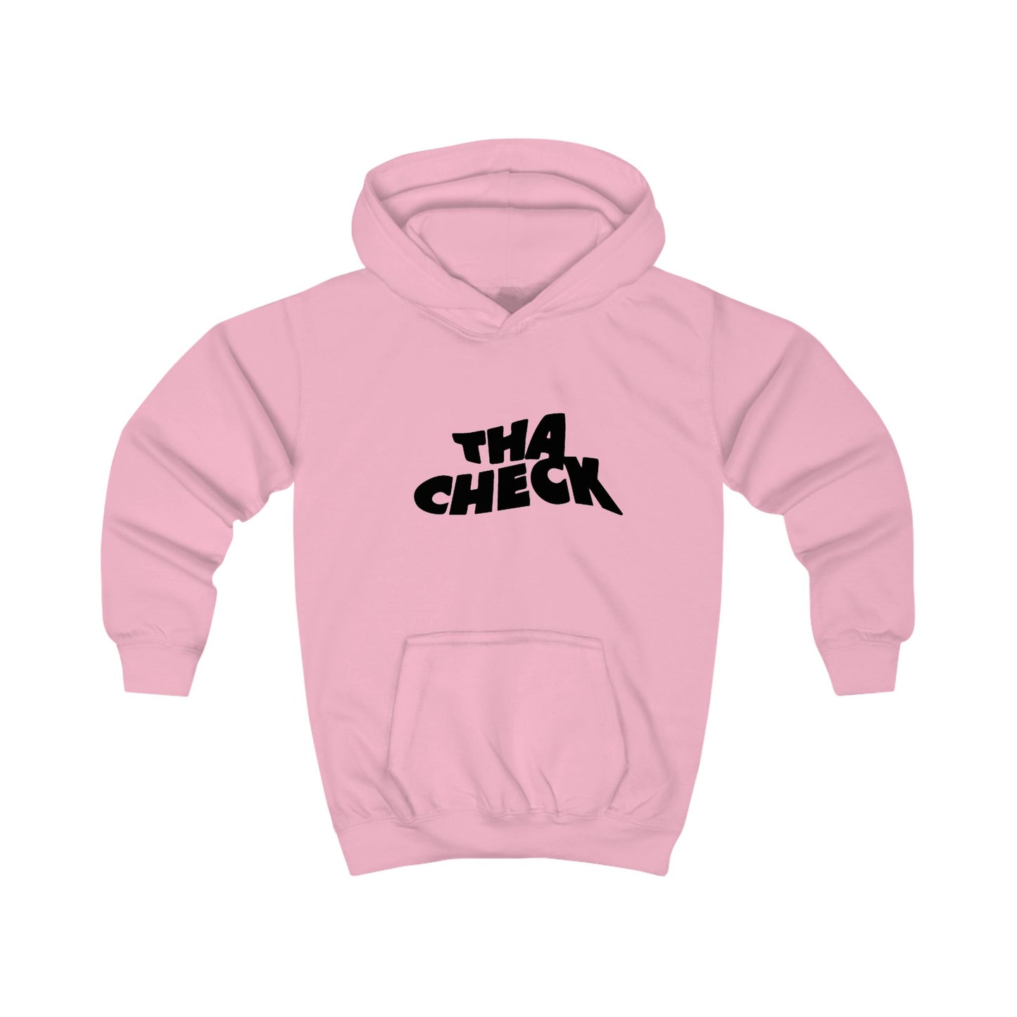 Trendy Kids Hoodie with 'THA CHECK' Design - Stylish Comfort for Youth