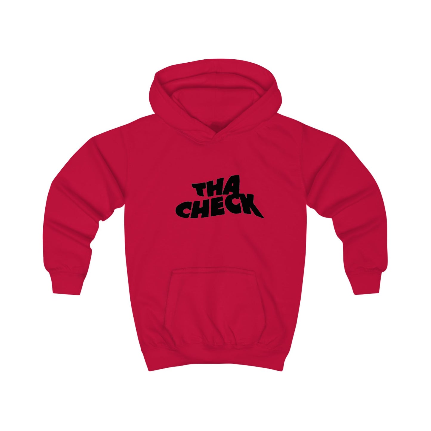 Trendy Kids Hoodie with 'THA CHECK' Design - Stylish Comfort for Youth