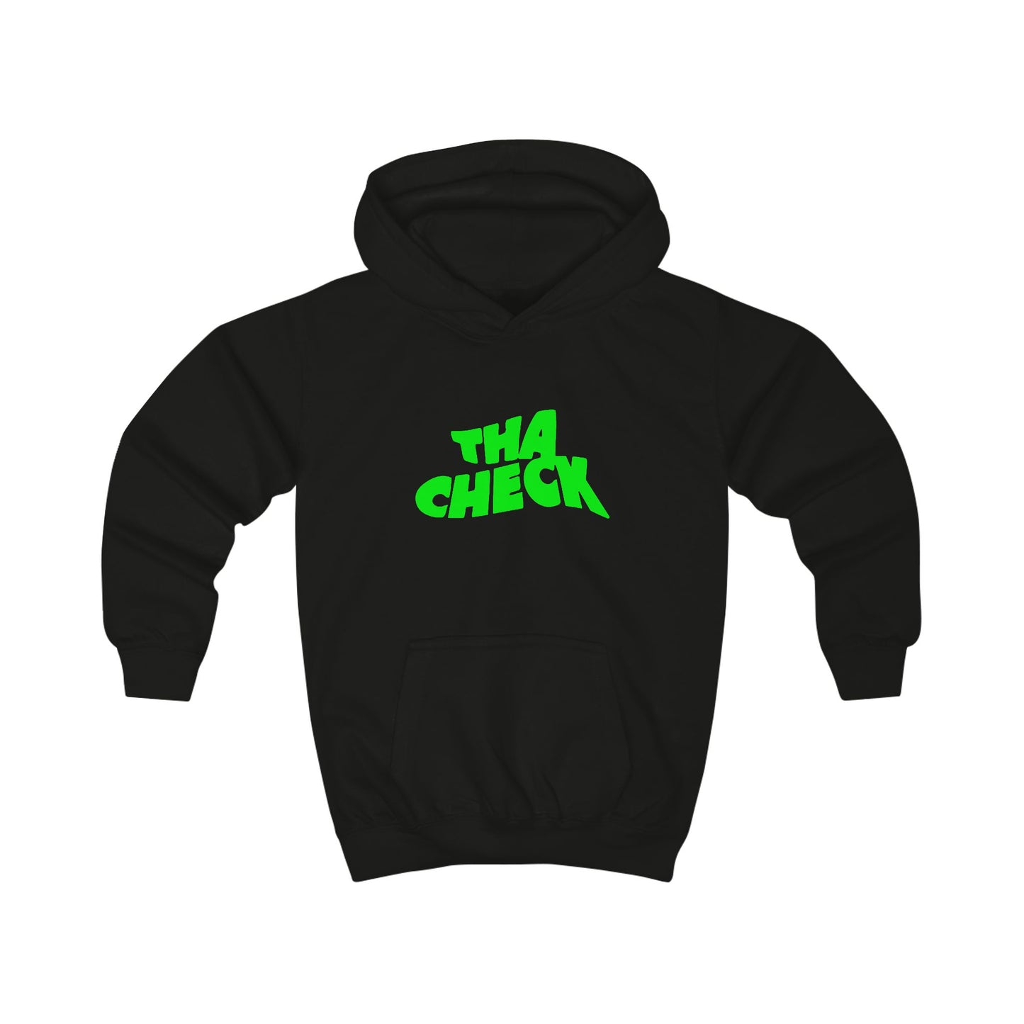Playful Kids Hoodie - 'THA CHECK' Graphic Sweatshirt