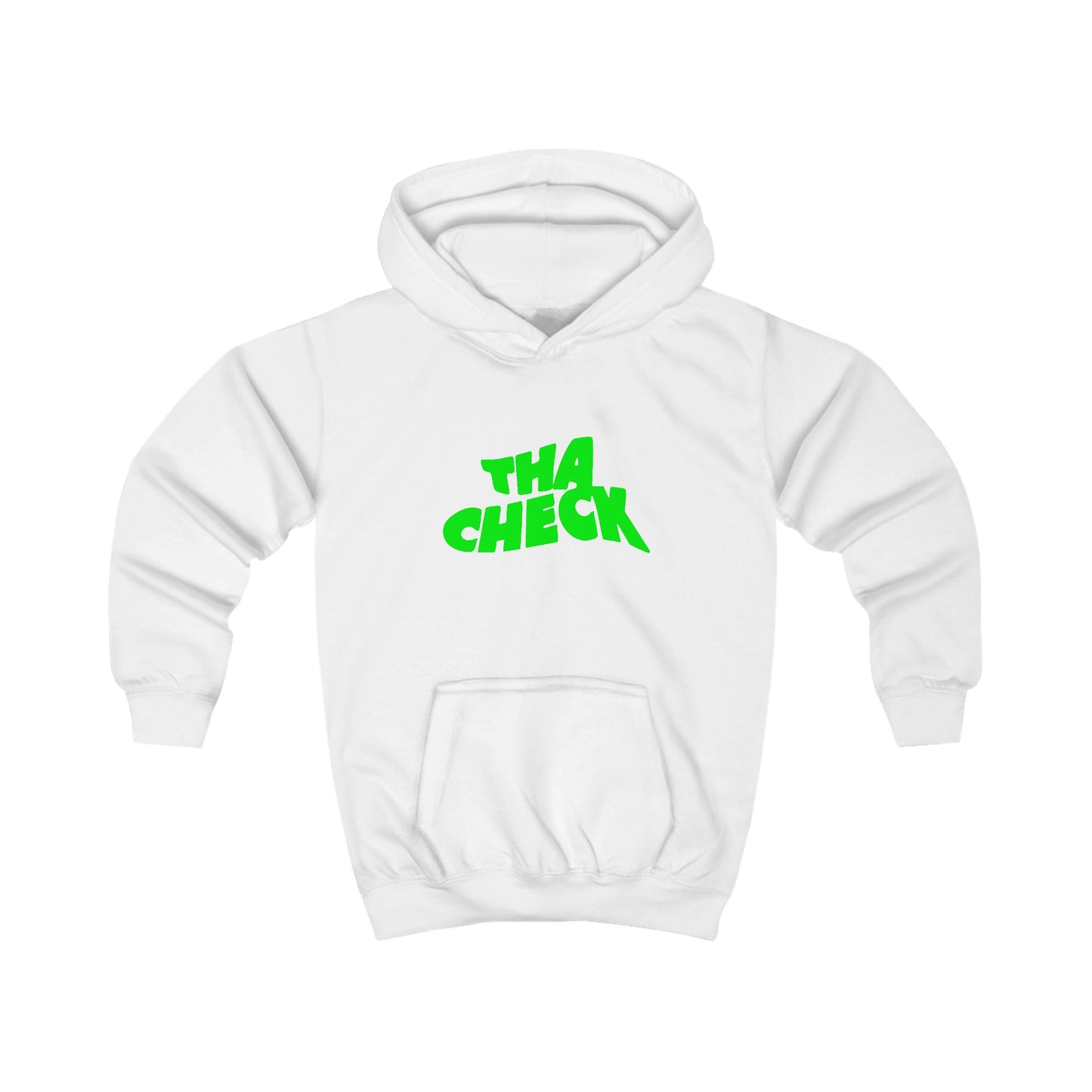 Playful Kids Hoodie - 'THA CHECK' Graphic Sweatshirt