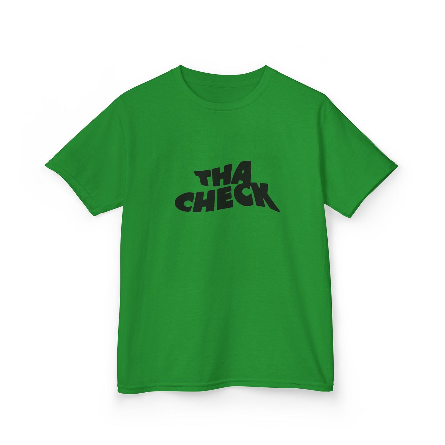 Stylish Kids Heavy Cotton Tee - 'THA CHECK' Statement Shirt