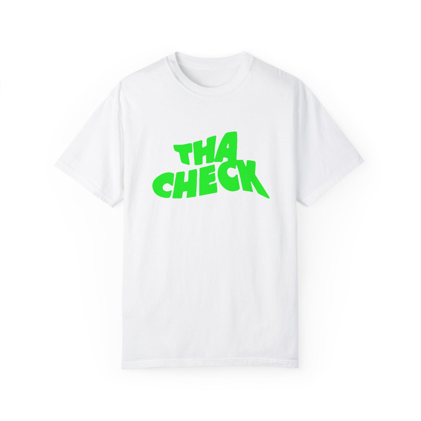 Trendy Unisex T-Shirt with 'Tha Check' Graphic - Perfect for Streetwear Lovers