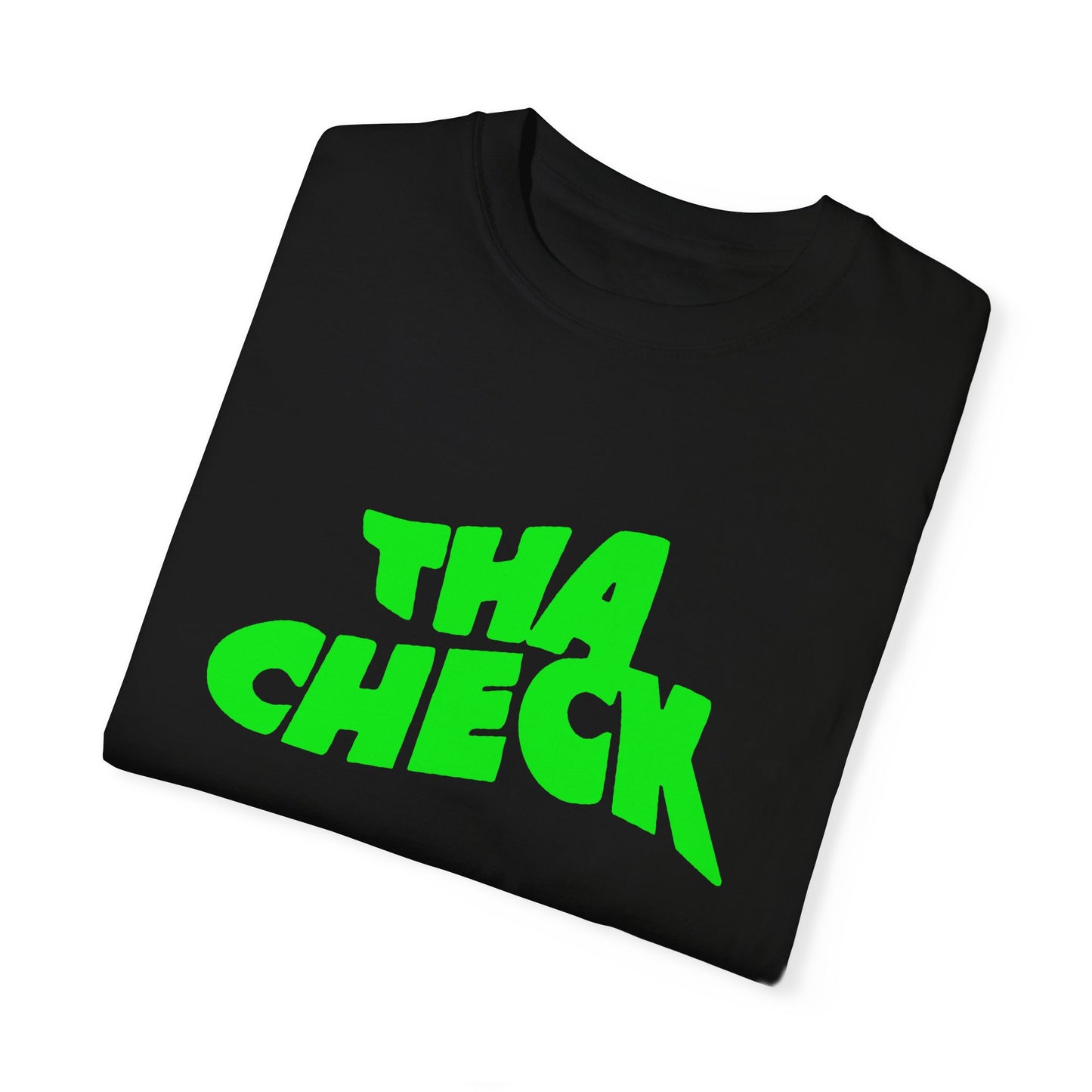 Trendy Unisex T-Shirt with 'Tha Check' Graphic - Perfect for Streetwear Lovers
