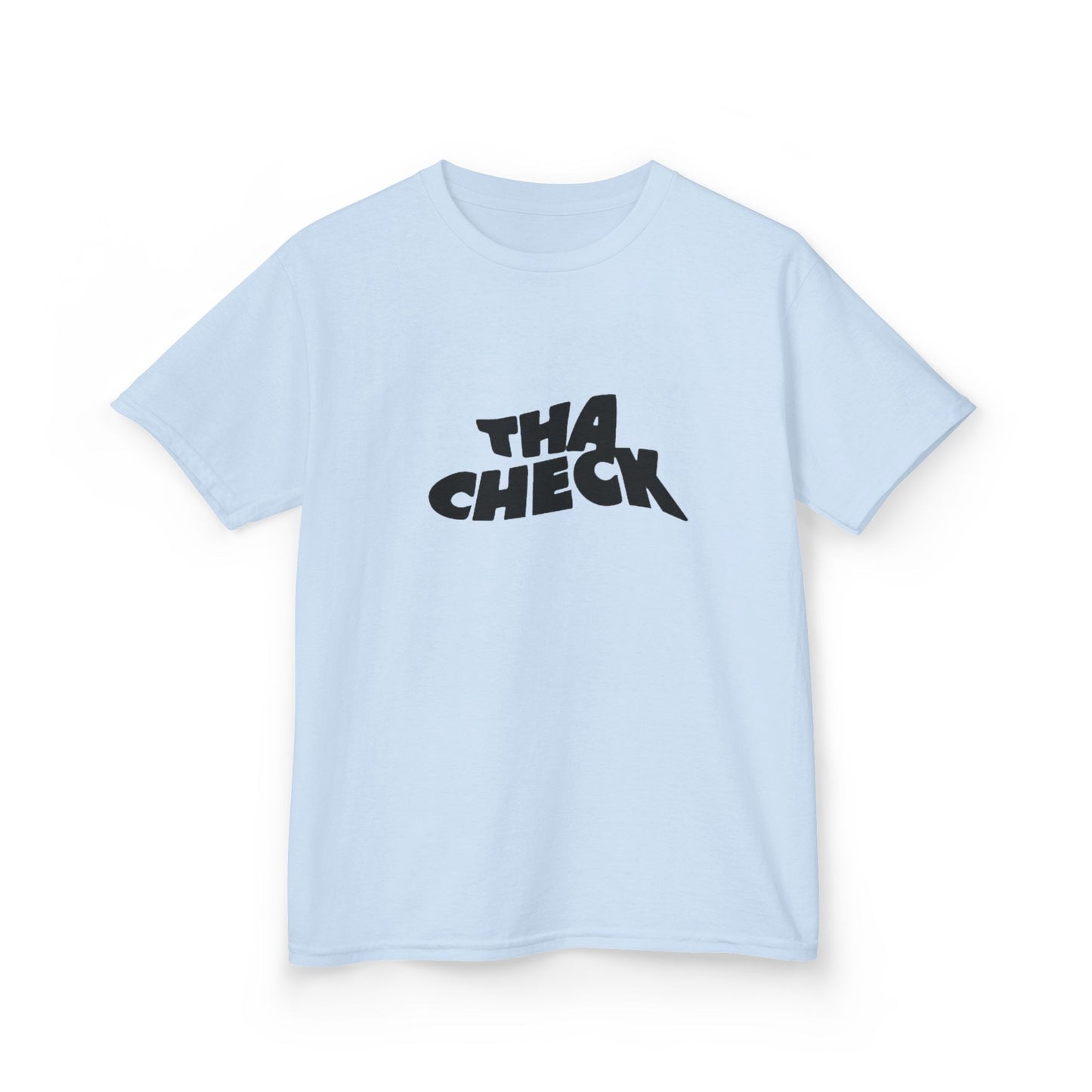 Stylish Kids Heavy Cotton Tee - 'THA CHECK' Statement Shirt